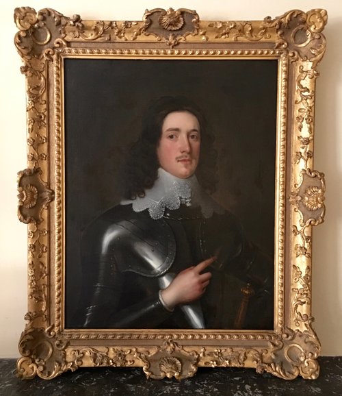 Portrait of a Young Gentleman in Armour, ca. 1650, attributed to Robert Walker (ca. 1595-1658) NICK COX PERIOD PORTRAITS, LONDON.